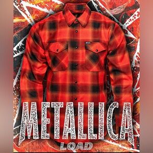 New DIXXON Metallica Load Flannel Mens BNIB